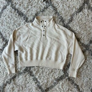 AMERICAN EAGLE | Boxy Snap Sweatshirt, Size XS